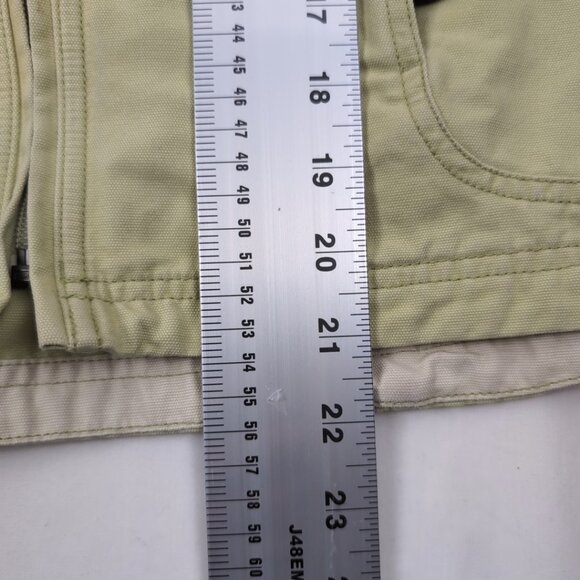 Vintage L.L. Bean Women's Light Green Denim Jacket Zipped Pockets, Small - Picture 10 of 10